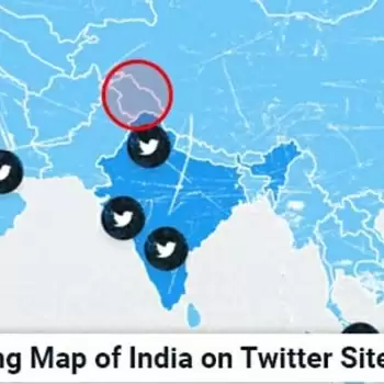 ट्विटर ने वेबसाइट से जम्मू-कश्मीर और लद्दाख को अलग देश दिखाने वाला नक्शा हटाया