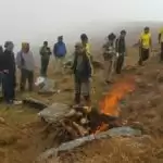 चार नर कंकालों का धार्मिक रीति-रिवाज के साथ किया अंतिम संस्कार