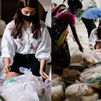 पूजा हेगड़े ने 100 परिवारों को दिया एक महीने का राशन!