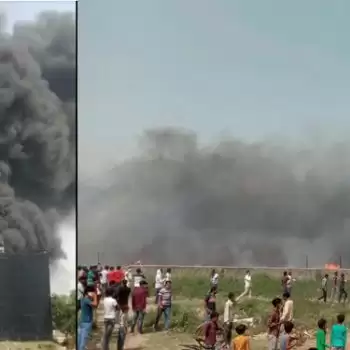 नोएडा: झुग्गियों में लगी आग, दो बच्चों की मौत