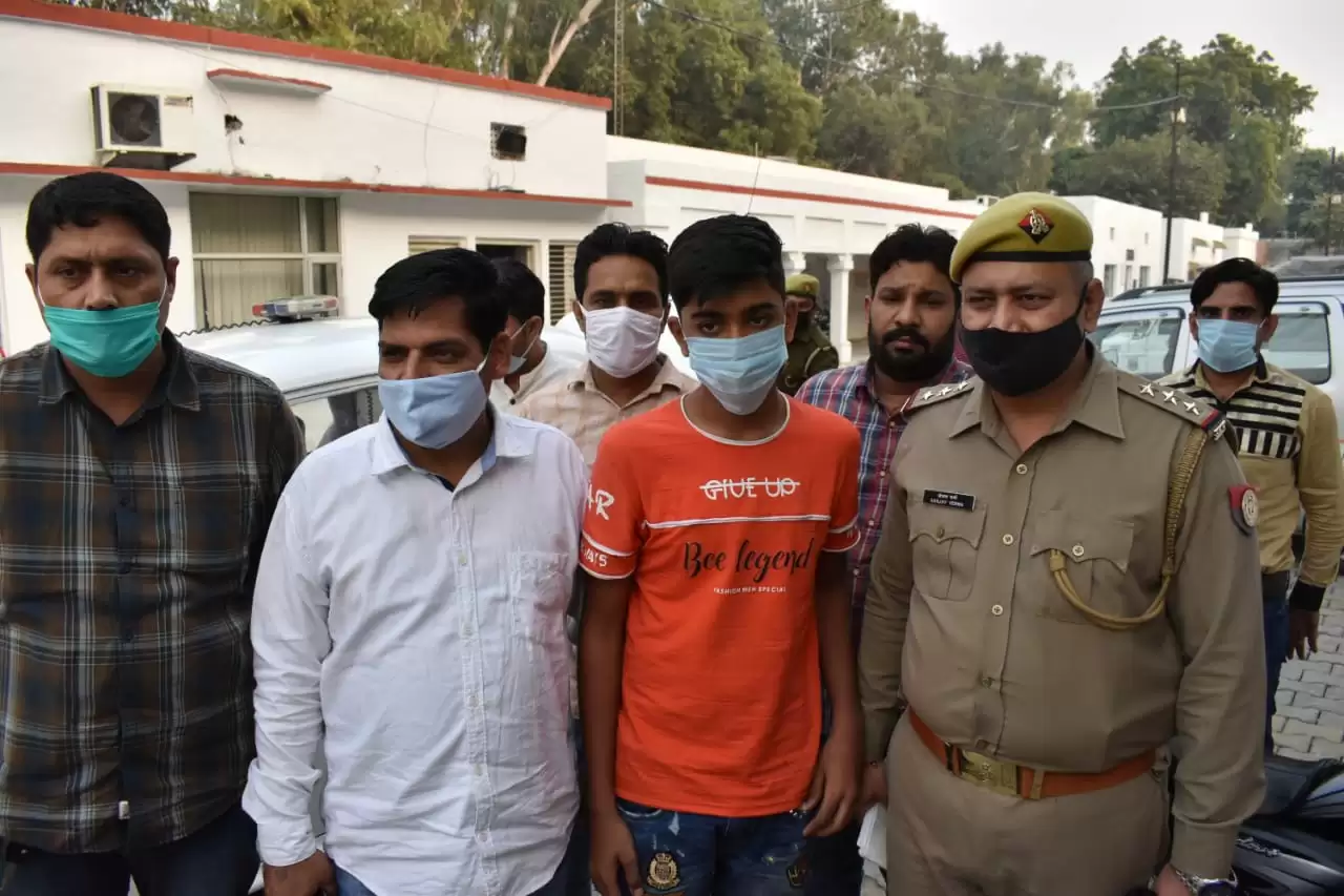 ट्रांसपोर्टर का अपहृर्त बेटा पुलिस ने किया दिल्ली से बरामद