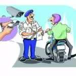 हेल्मेट न लगाने पर अब दोगुना फाइन