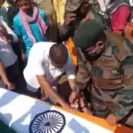 गाव पहुंचा पीएसी जवान गोविंद के पार्थिव शरीर को सैन्य सम्मान के साथ दी समाधि