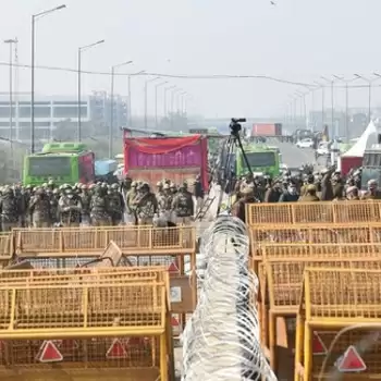 किसानों का चक्का जाम शुरू, दिल्ली की ज़बरदस्त क़िलेबंदी
