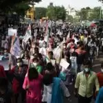 किसानों ने किया भारत बंद,  राजनीतिक दलों ने दिया समर्थन