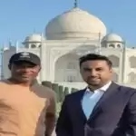आईपीएल हैदराबाद टीम के बैटिंग कोच और वेस्टइंडीज के पूर्व कप्तान ब्रायन लारा ताजमहल को देखकर बोले वाह ताज