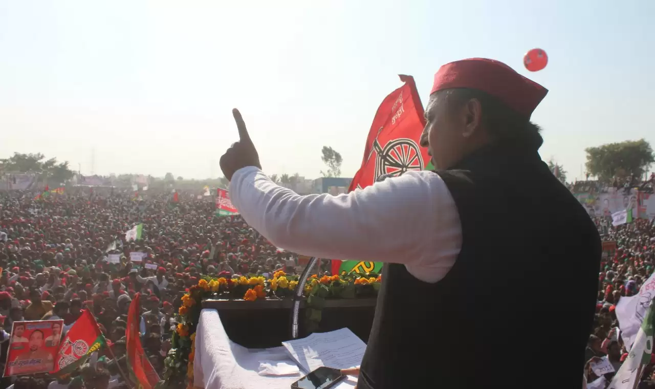 किसानों पर केंद्रित रहा अखिलेश-जयंत का भाषण