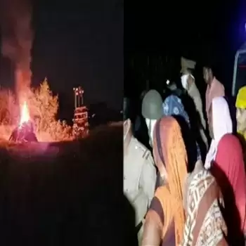 हाथरस गैंगरेप पीड़िता का पुलिस ने किया जबरन अंतिम संस्कार, इलाक़े में तनाव