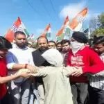 आज़ाद पर फूटा कांग्रेसियों का गुस्सा, जम्मू में जलाये गए पुतले