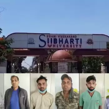 मेरठ के सुभारती अस्पताल में चल रहा था रेमडेसिविर की कालाबाजारी का खेल, आठ  गिरफ्तार