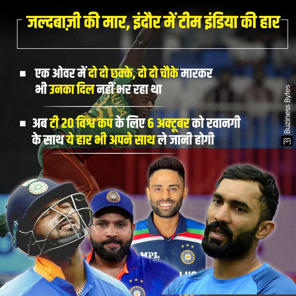 Team India's defeat in Indore