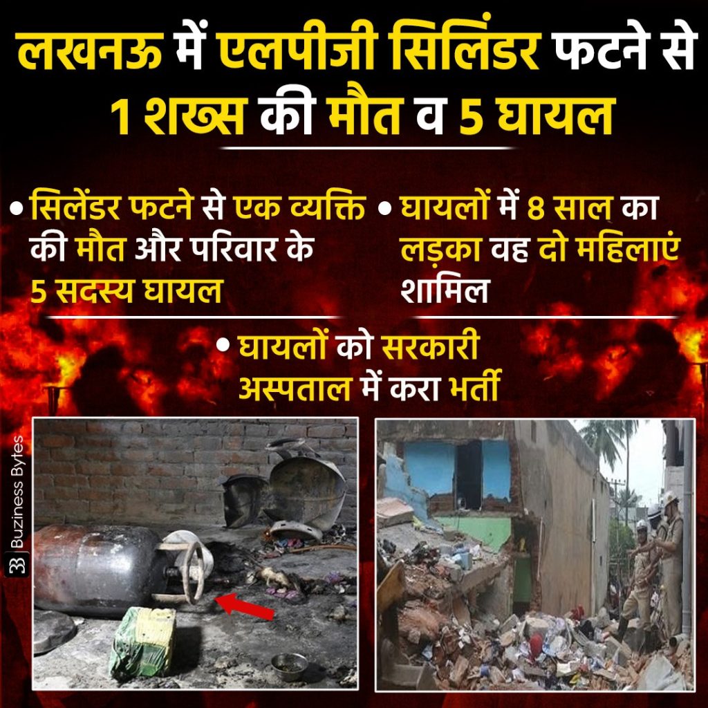 Blast: One killed, five injured in LPG cylinder explosion in Lucknow