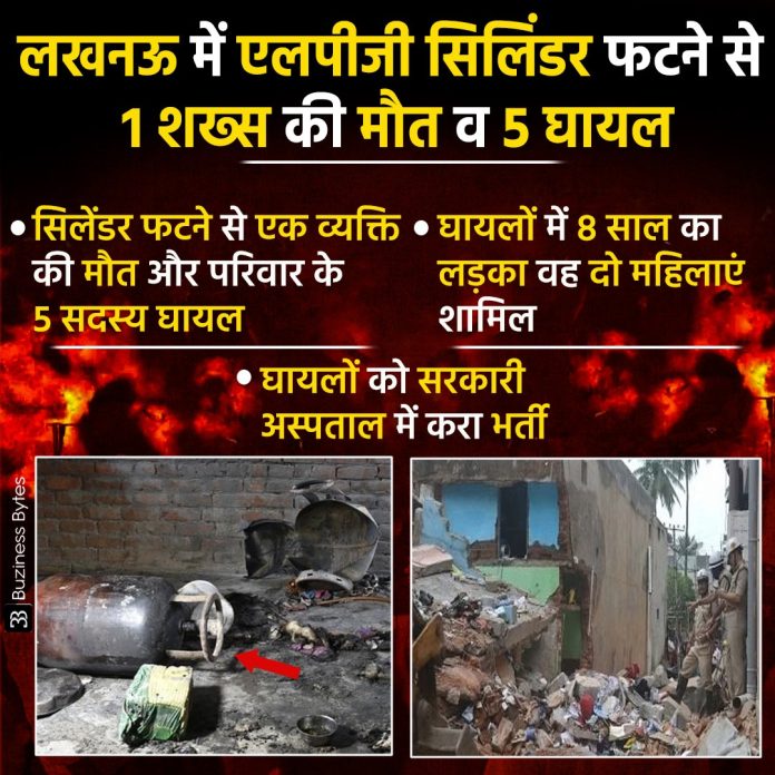 Blast: One killed, five injured in LPG cylinder explosion in Lucknow