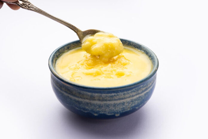 Foot masaage with ghee