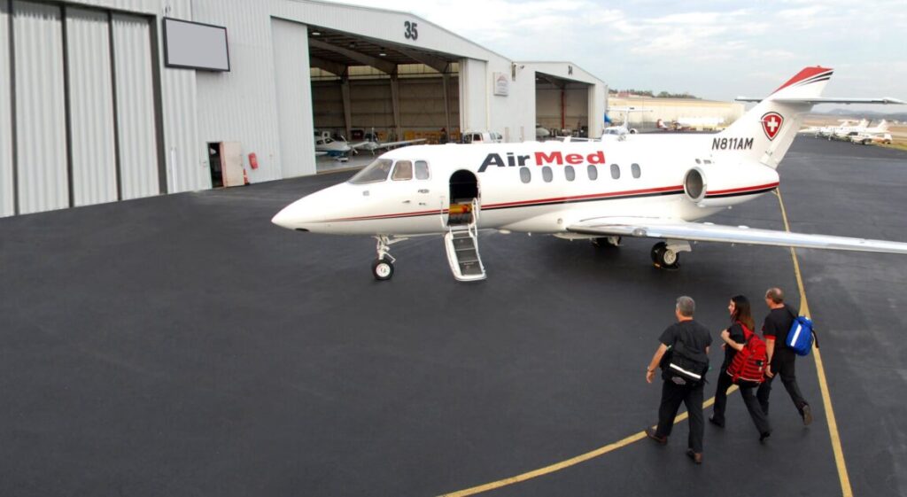 medical transport flight