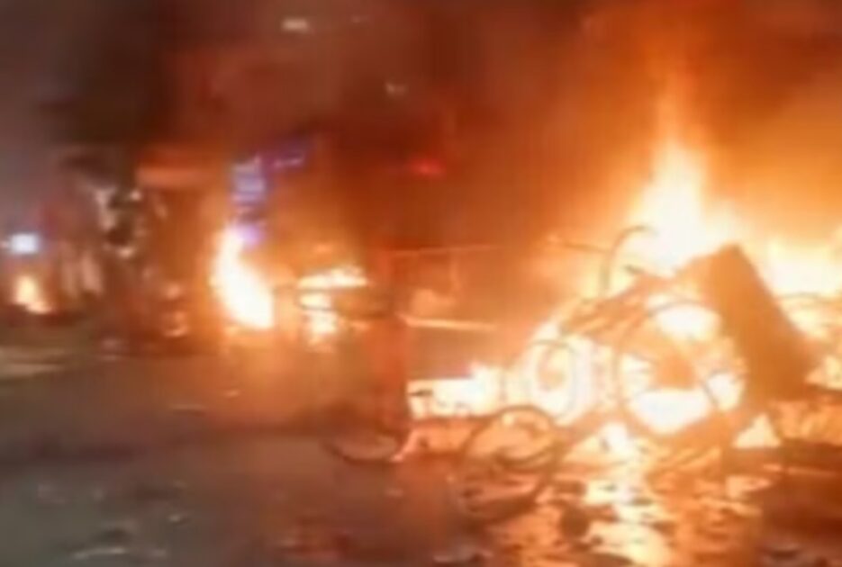 vehicles vandalised, arson