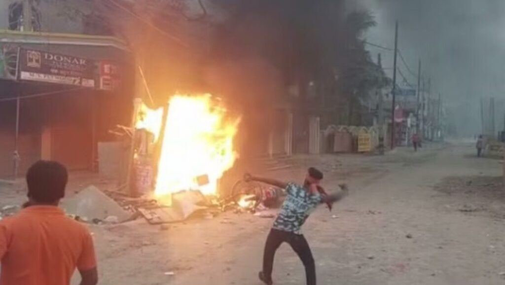 violent clash