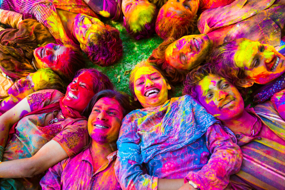 holi celebration in south india