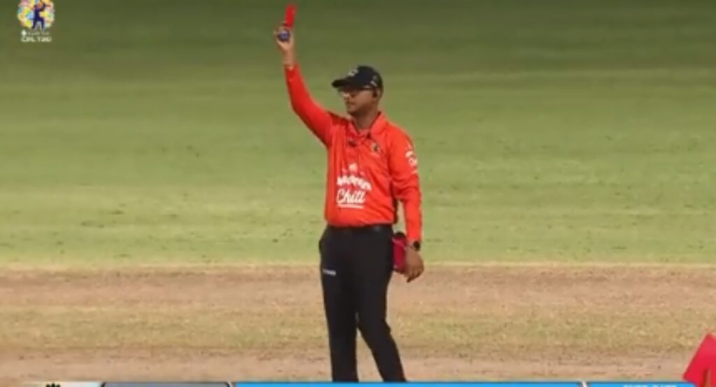 red card in cricket