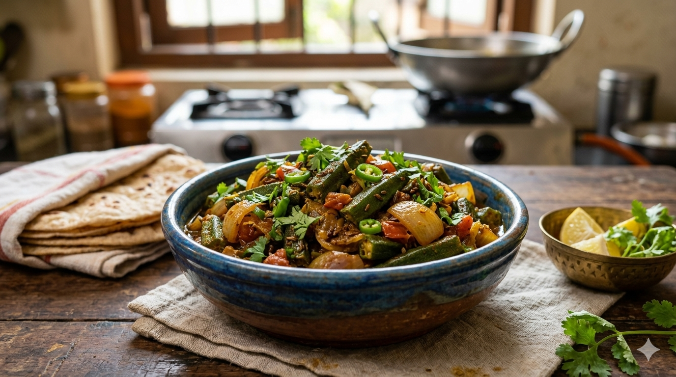 Masala Bhindi Do Pyaza