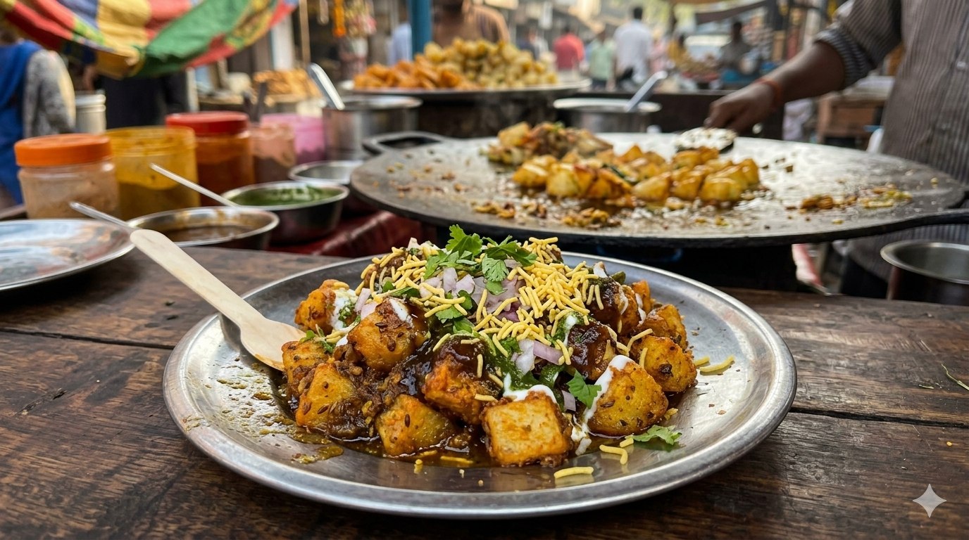 Tawa Aloo Chaat recipe