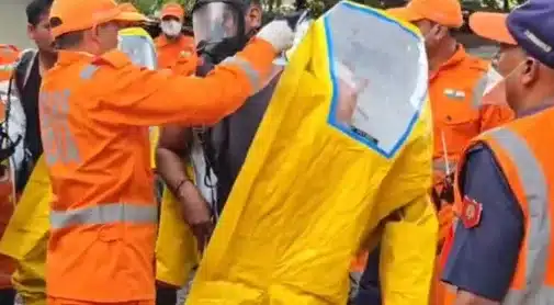 Chlorine gas leak